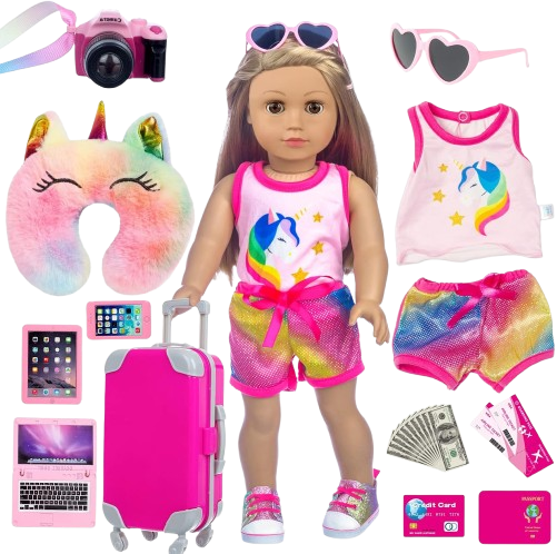 American Doll Travel Gear Accessories Suitcase Set